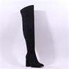 Pedro Anton Zahra Over Knee Boot - Black Suede